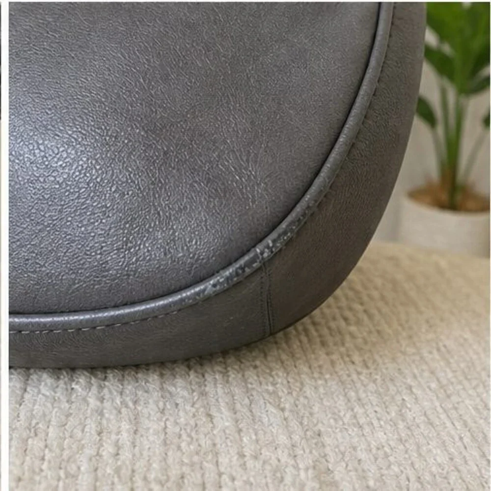 Navy Vegan Leather Bag